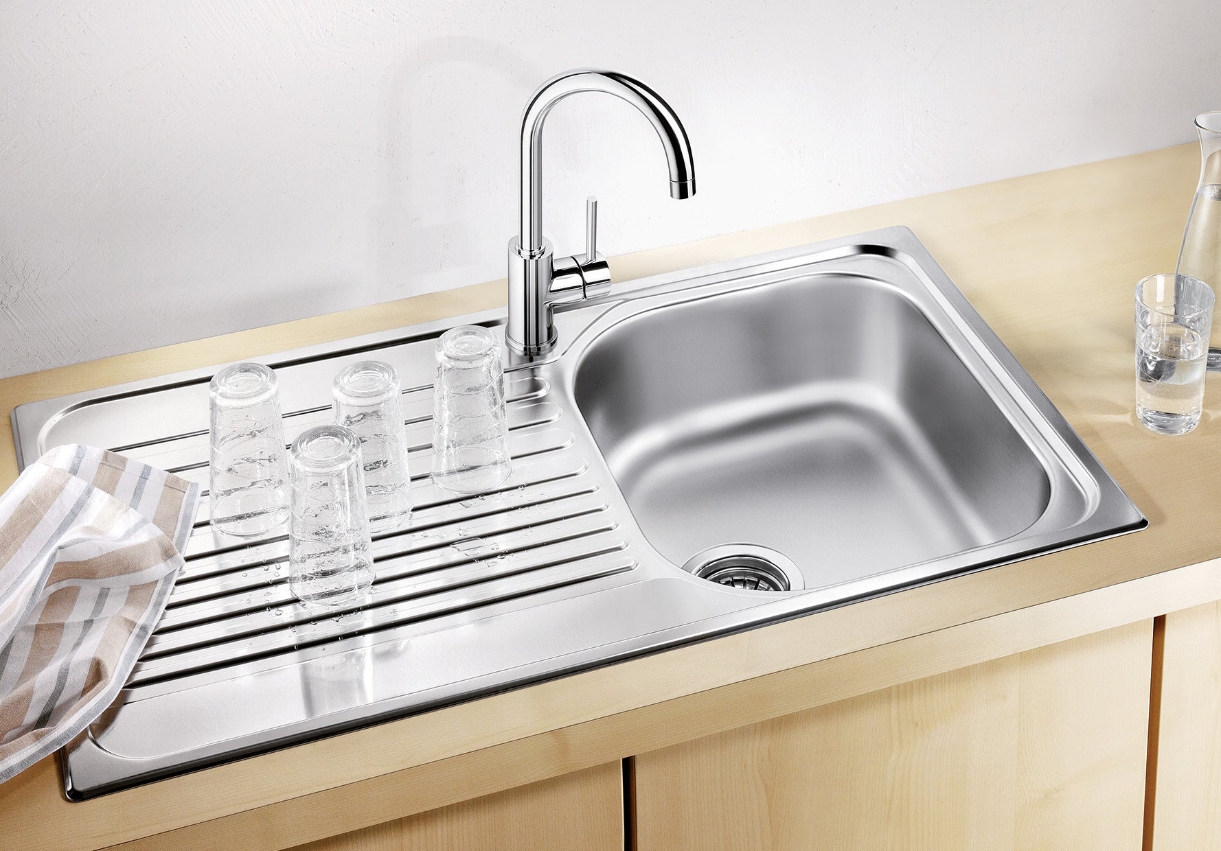BLANCO TIPO 45 S Edelstahl Naturfinish ohne Ablauffernbedienung 511942