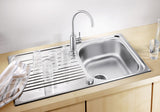 BLANCO TIPO 45 S Edelstahl Naturfinish mit Ablauffernbedienung 526335