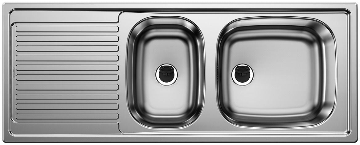 BLANCO TOP EZS 11 x 4 Edelstahl Naturfinish ohne Ablaufgarnitur reversibel 500847