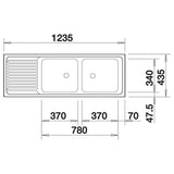 BLANCO TOP EZS 12 x 4-2 500374