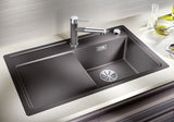 BLANCO ZENAR 45 S-F  SILGRANIT mit Ablauffernbedienung ohne Zubehör Becken links anthrazit 523832