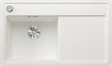 BLANCO ZENAR 45 S-F  SILGRANIT mit Ablauffernbedienung ohne Zubehör Becken links weiß 523836