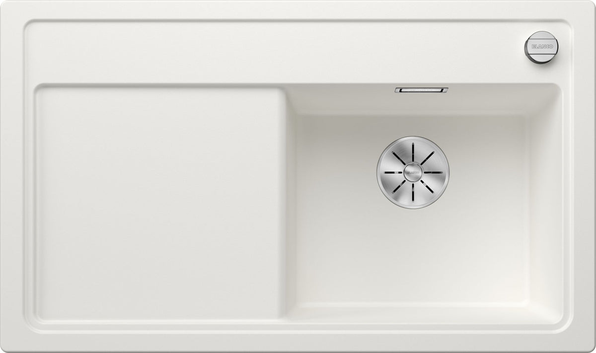 BLANCO ZENAR 45 S SILGRANIT mit Ablauffernbedienung ohne Zubehör Becken rechts weiß 523788