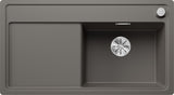 BLANCO ZENAR 5 S-F  SILGRANIT mit Ablauffernbedienung ohne Zubehör Becken rechts vulkangrau 527366
