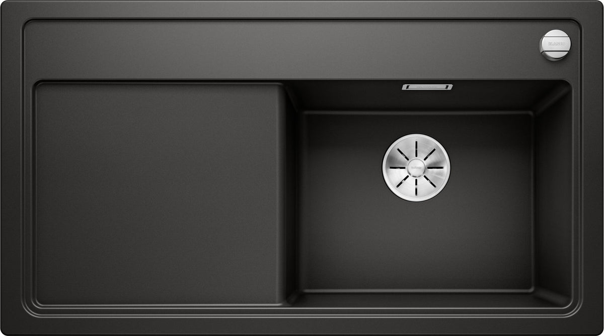 BLANCO ZENAR 5 S  SILGRANIT mit Ablauffernbedienung ohne Zubehör Becken rechts schwarz 526046
