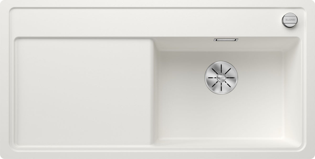 BLANCO ZENAR XL 6 S-F  SILGRANIT mit Ablauffernbedienung ohne Zubehör Becken rechts weiß 523905