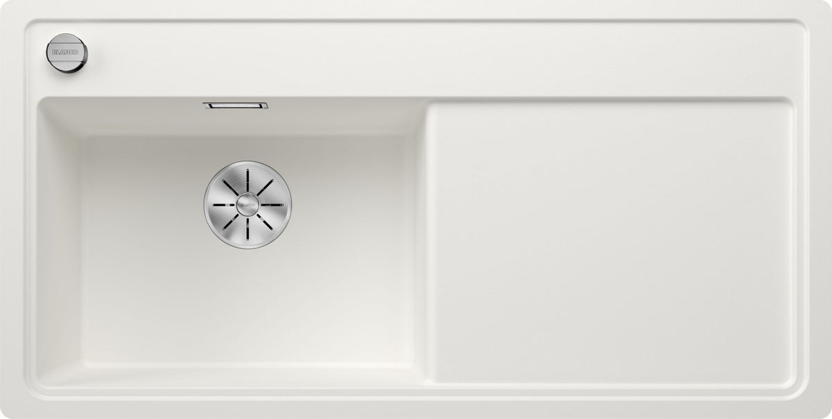 BLANCO ZENAR XL 6 S-F  SILGRANIT mit Ablauffernbedienung ohne Zubehör Becken links weiß 523929