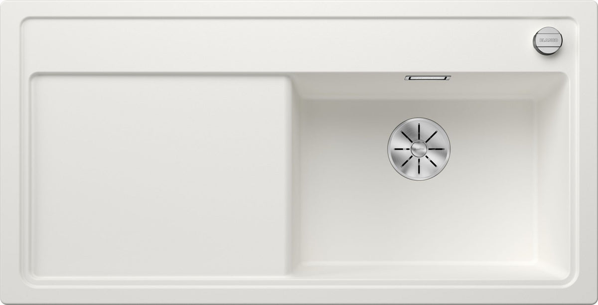 BLANCO ZENAR XL 6 S  SILGRANIT mit Ablauffernbedienung ohne Zubehör Becken rechts weiß 523968