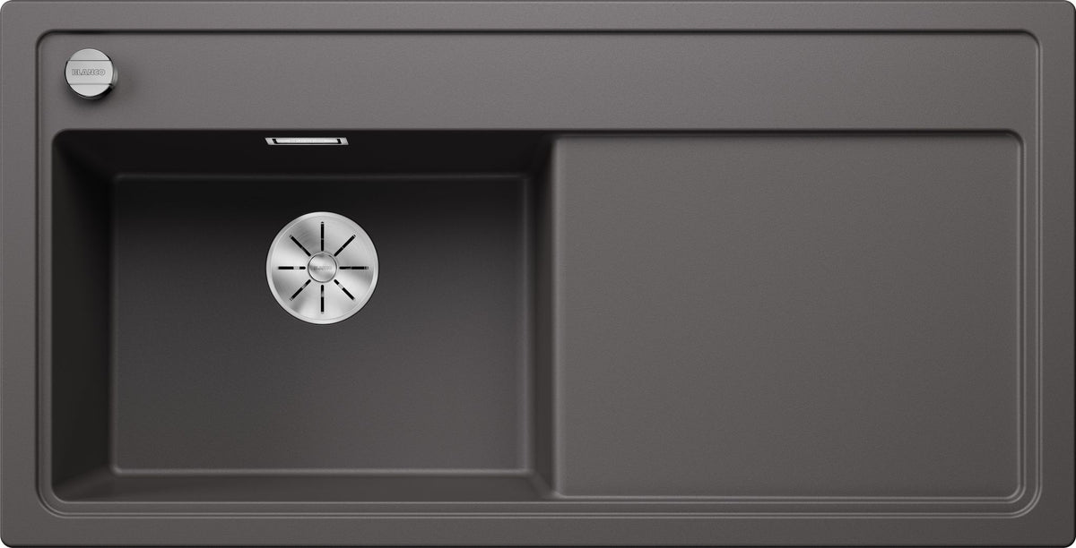 BLANCO ZENAR XL 6 S  SILGRANIT mit Ablauffernbedienung ohne Zubehör Becken links felsgrau 523996