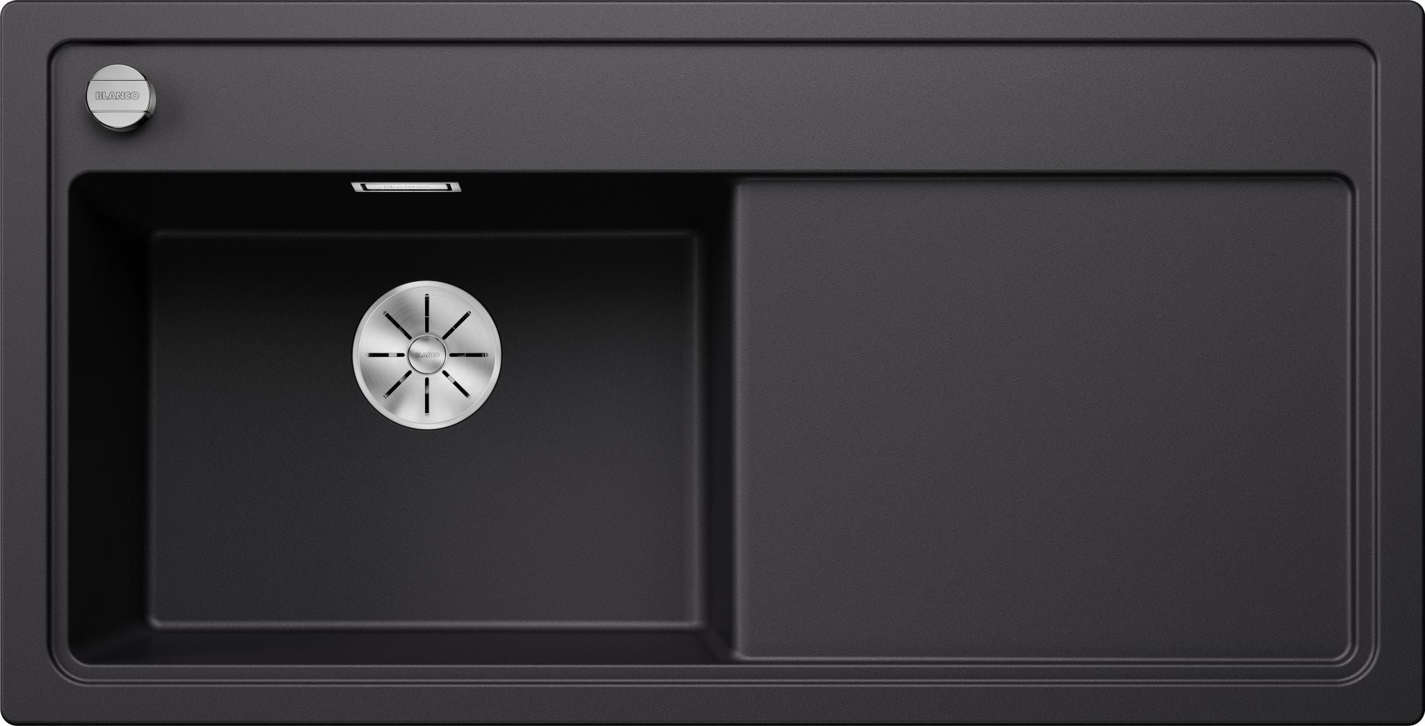 BLANCO ZENAR XL 6 S  SILGRANIT mit Ablauffernbedienung ohne Zubehör Becken links schwarz 526059