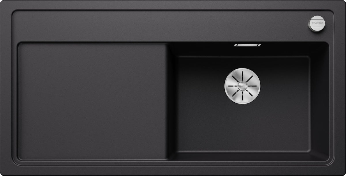 BLANCO ZENAR XL 6 S  SILGRANIT mit Ablauffernbedienung ohne Zubehör Becken rechts schwarz 526062