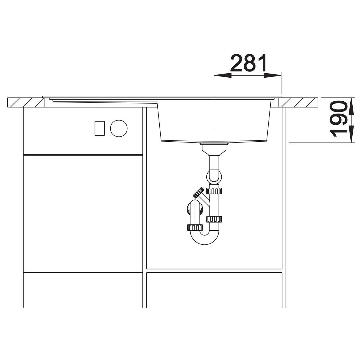 BLANCO ZENAR XL 6 S  SILGRANIT mit Ablauffernbedienung ohne Zubehör Becken rechts softweiß 527189