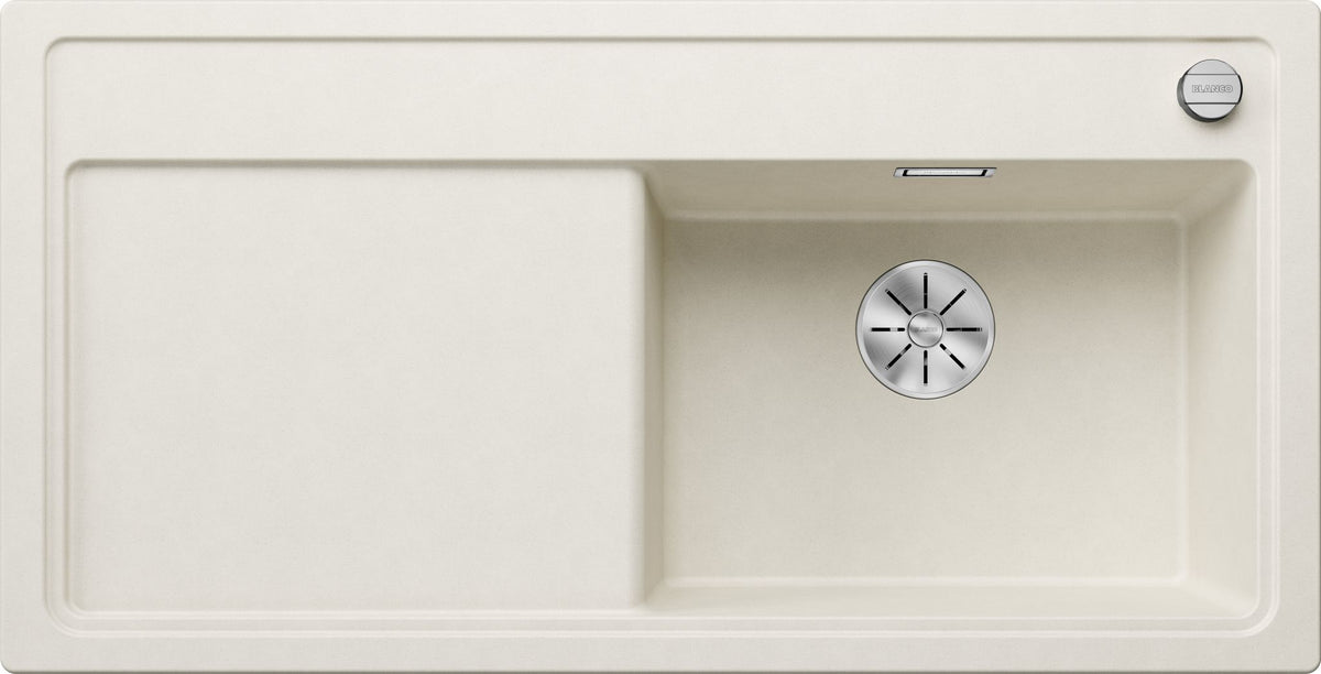 BLANCO ZENAR XL 6 S  SILGRANIT mit Ablauffernbedienung ohne Zubehör Becken rechts softweiß 527189