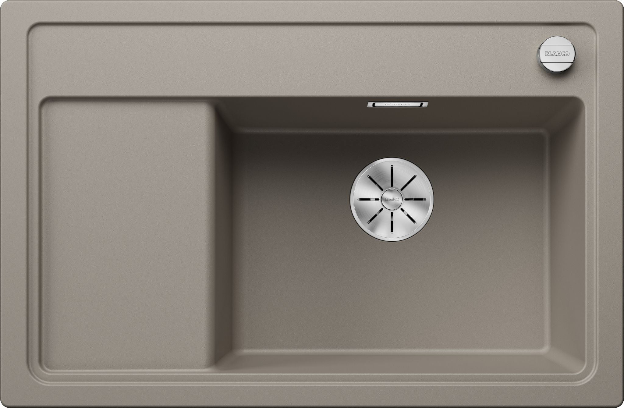 BLANCO ZENAR XL 6 S Compact SILGRANIT mit Ablauffernbedienung ohne Zubehör Becken rechts tartufo 523782