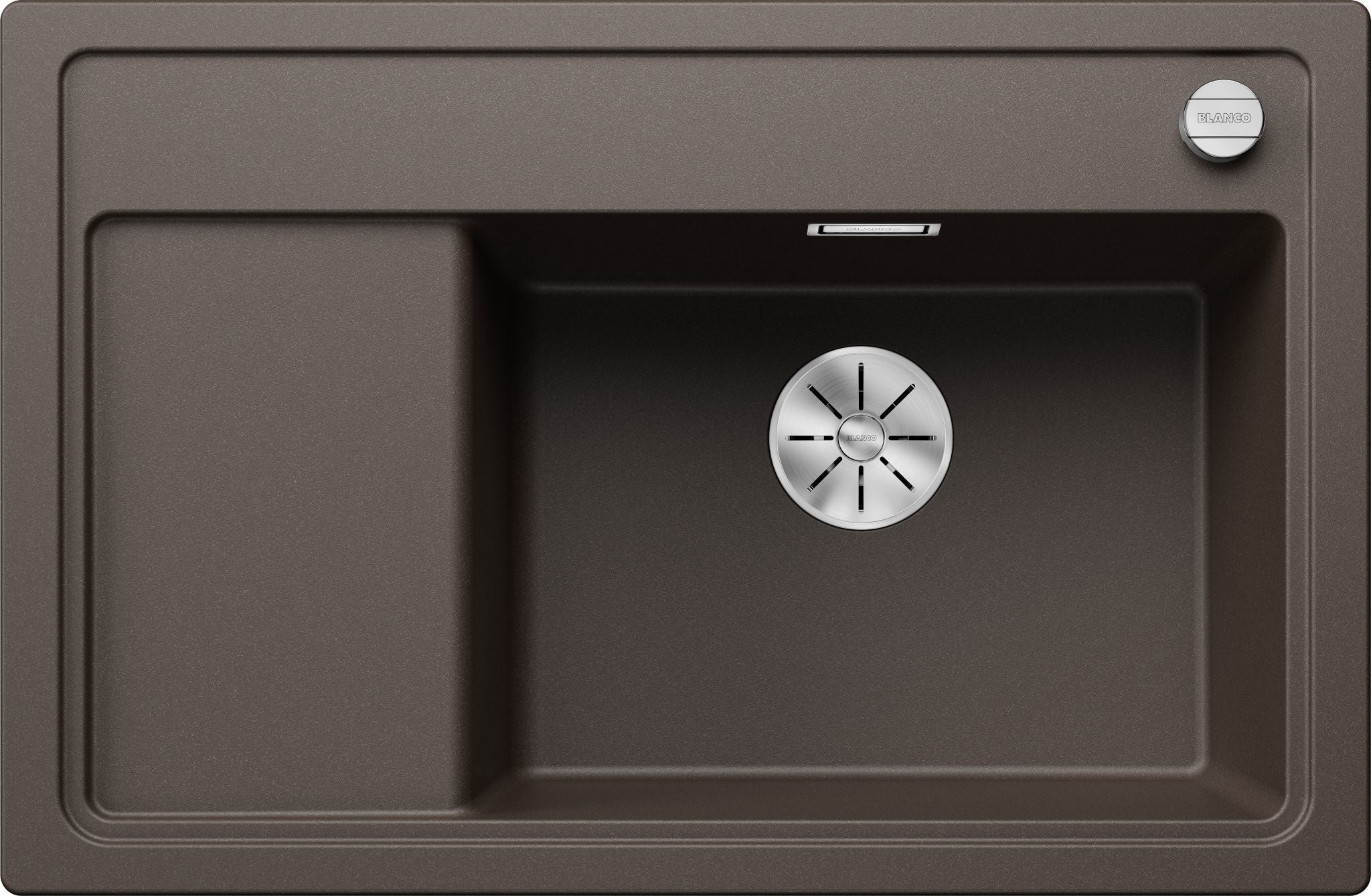 BLANCO ZENAR XL 6 S Compact SILGRANIT mit Ablauffernbedienung ohne Zubehör Becken rechts café 523784