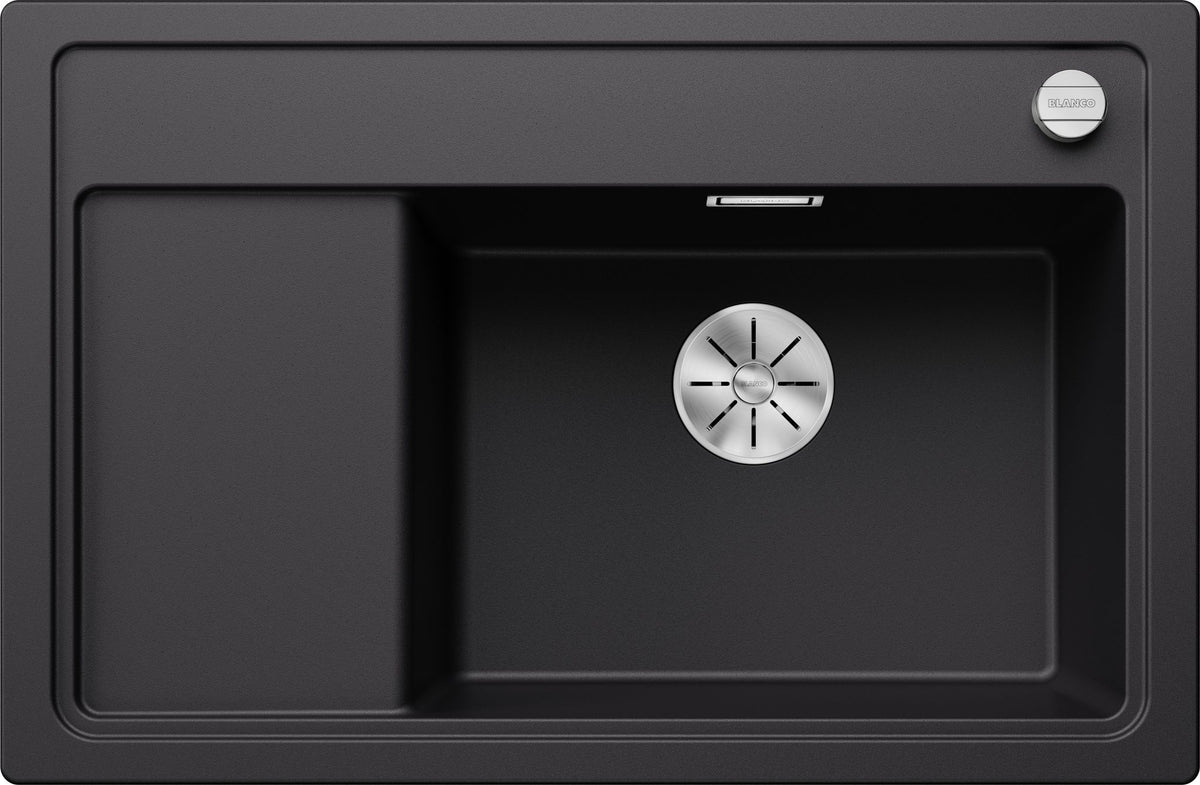 BLANCO ZENAR XL 6 S Compact SILGRANIT mit Ablauffernbedienung ohne Zubehör Becken rechts schwarz 526052