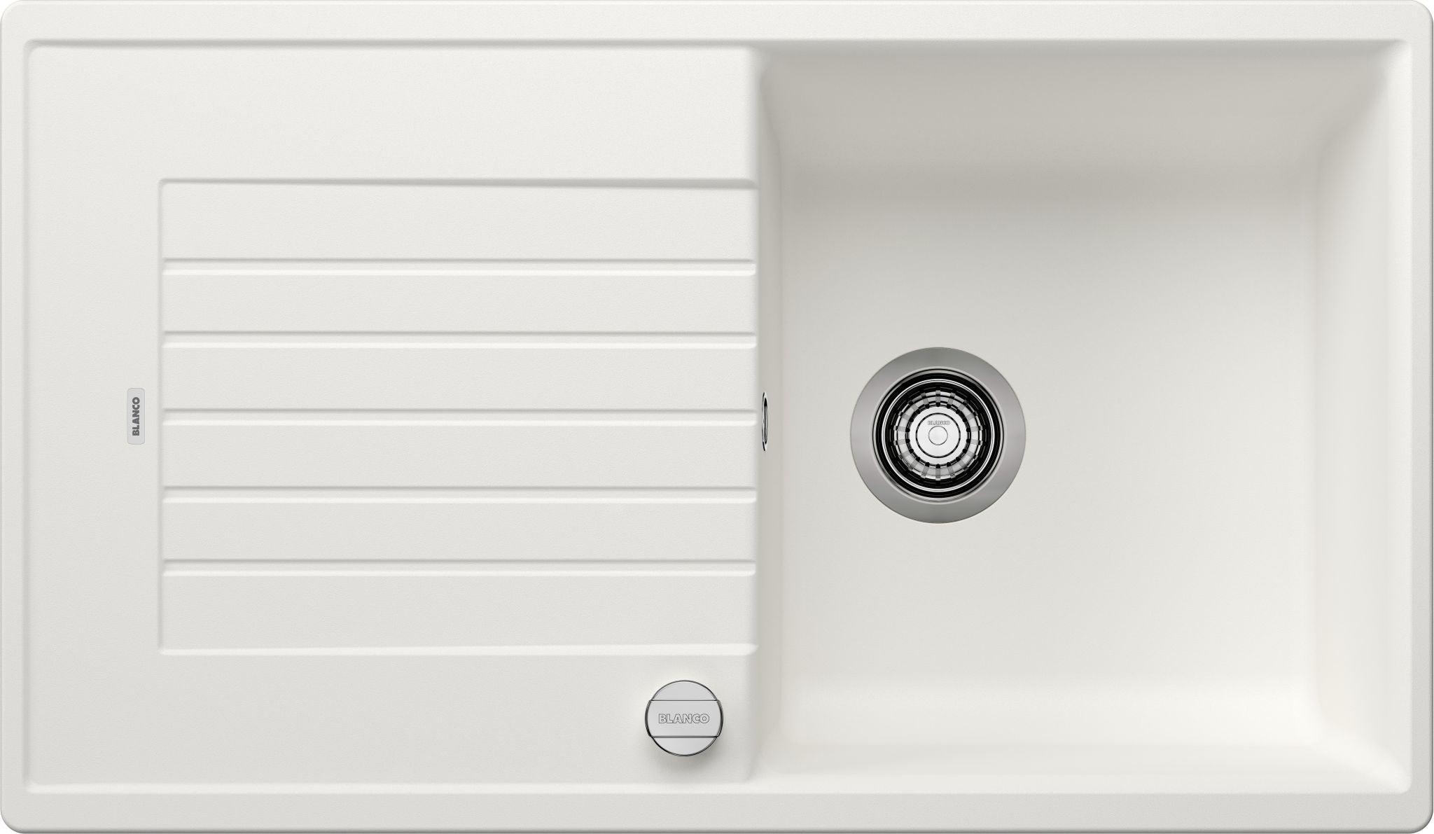 BLANCO ZIA 5 S SILGRANIT mit Ablauffernbedienung reversibel weiß 520506