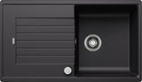 BLANCO ZIA 5 S SILGRANIT mit Ablauffernbedienung reversibel schwarz 526015