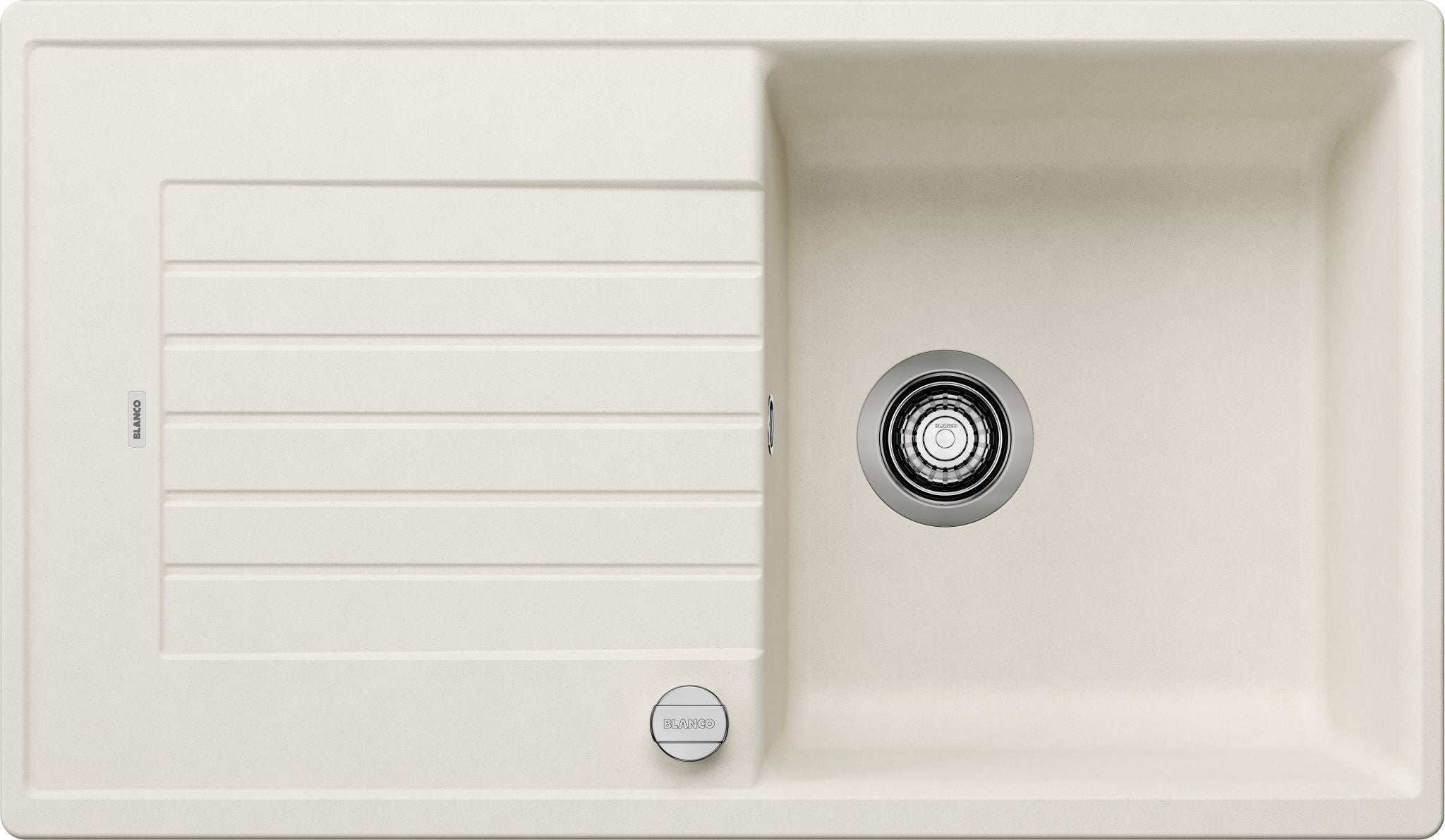 BLANCO ZIA 5 S SILGRANIT mit Ablauffernbedienung reversibel softweiß 527203