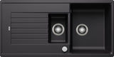 BLANCO ZIA 6 S SILGRANIT mit Ablauffernbedienung reversibel schwarz 526020