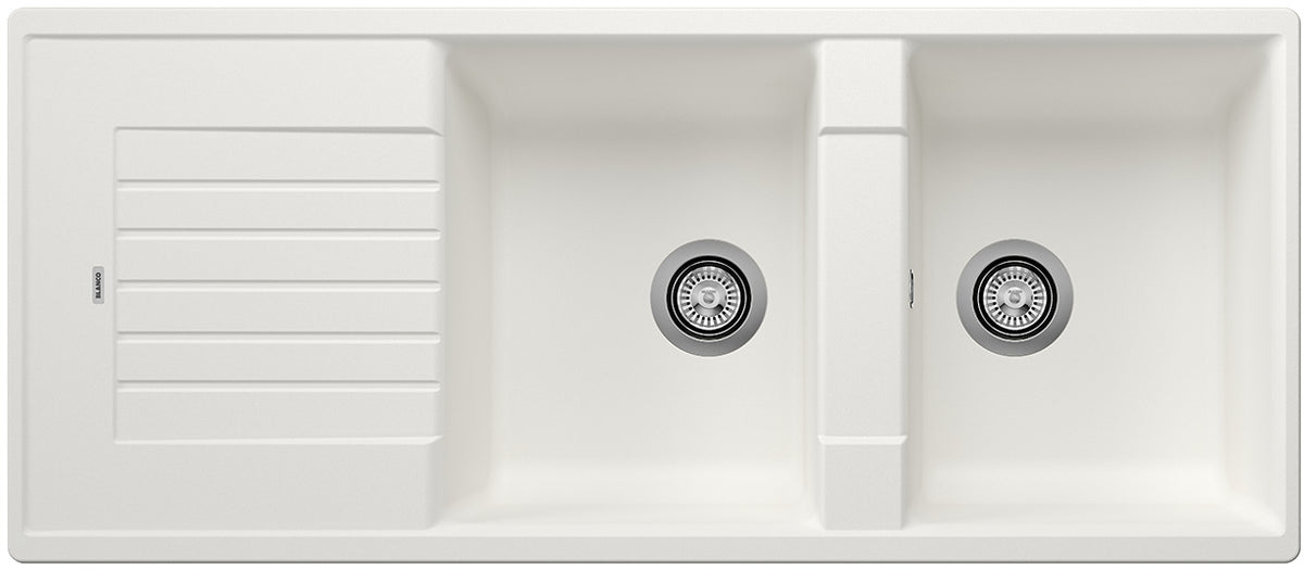 BLANCO ZIA 8 S SILGRANIT ohne Ablauffernbedienung weiß 515597