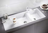 BLANCO ZIA 8 S SILGRANIT ohne Ablauffernbedienung schwarz 526027