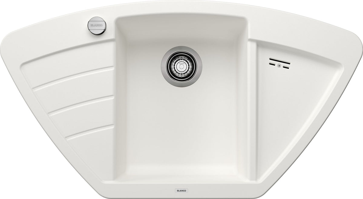 BLANCO ZIA 9 E SILGRANIT mit Ablauffernbedienung weiß 514750