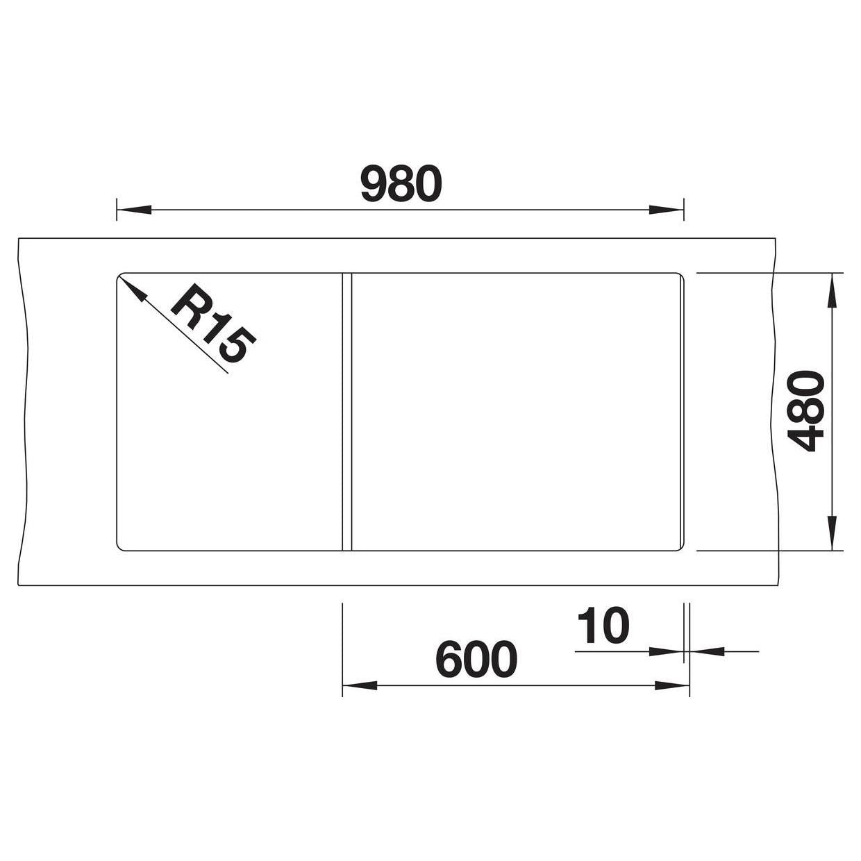BLANCO ZIA XL 6 S SILGRANIT mit Ablauffernbedienung reversibel anthrazit 517558