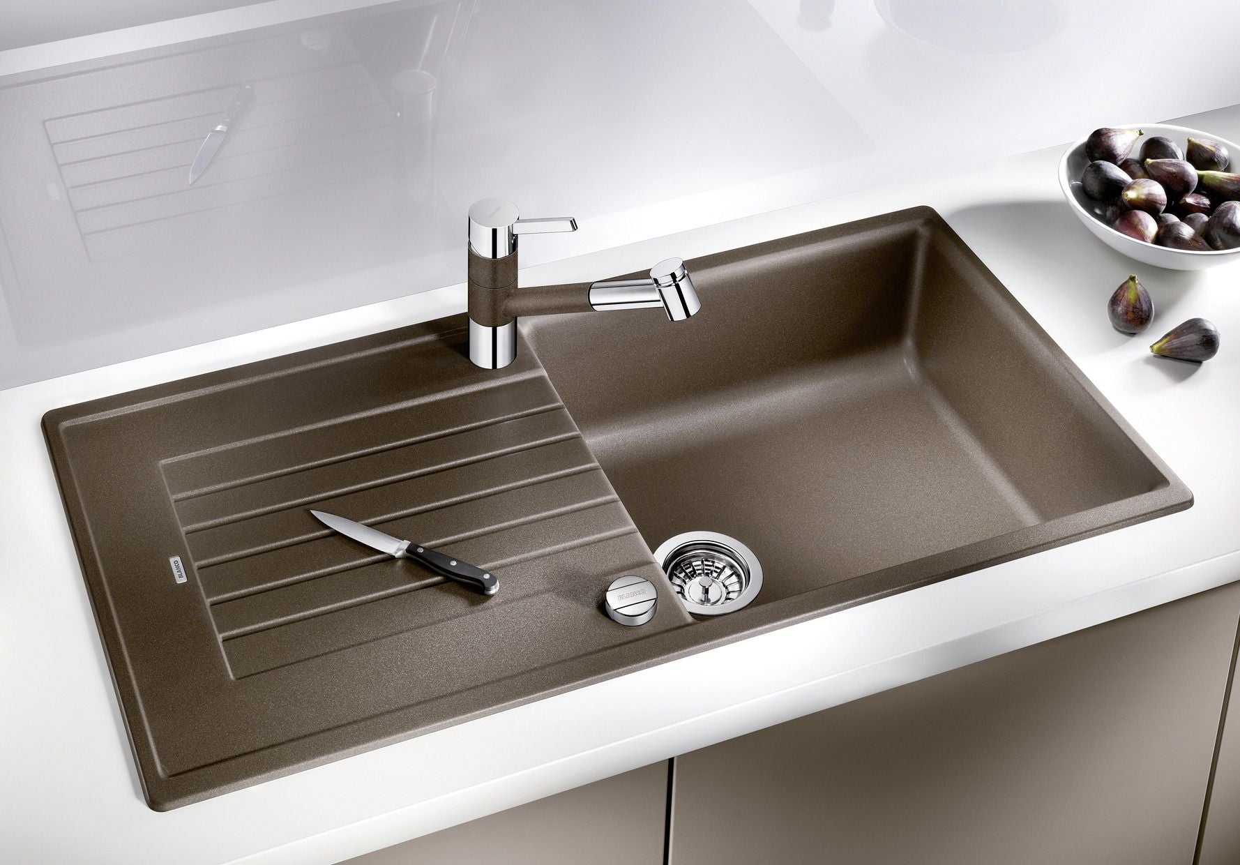 BLANCO ZIA XL 6 S SILGRANIT mit Ablauffernbedienung reversibel café 517567
