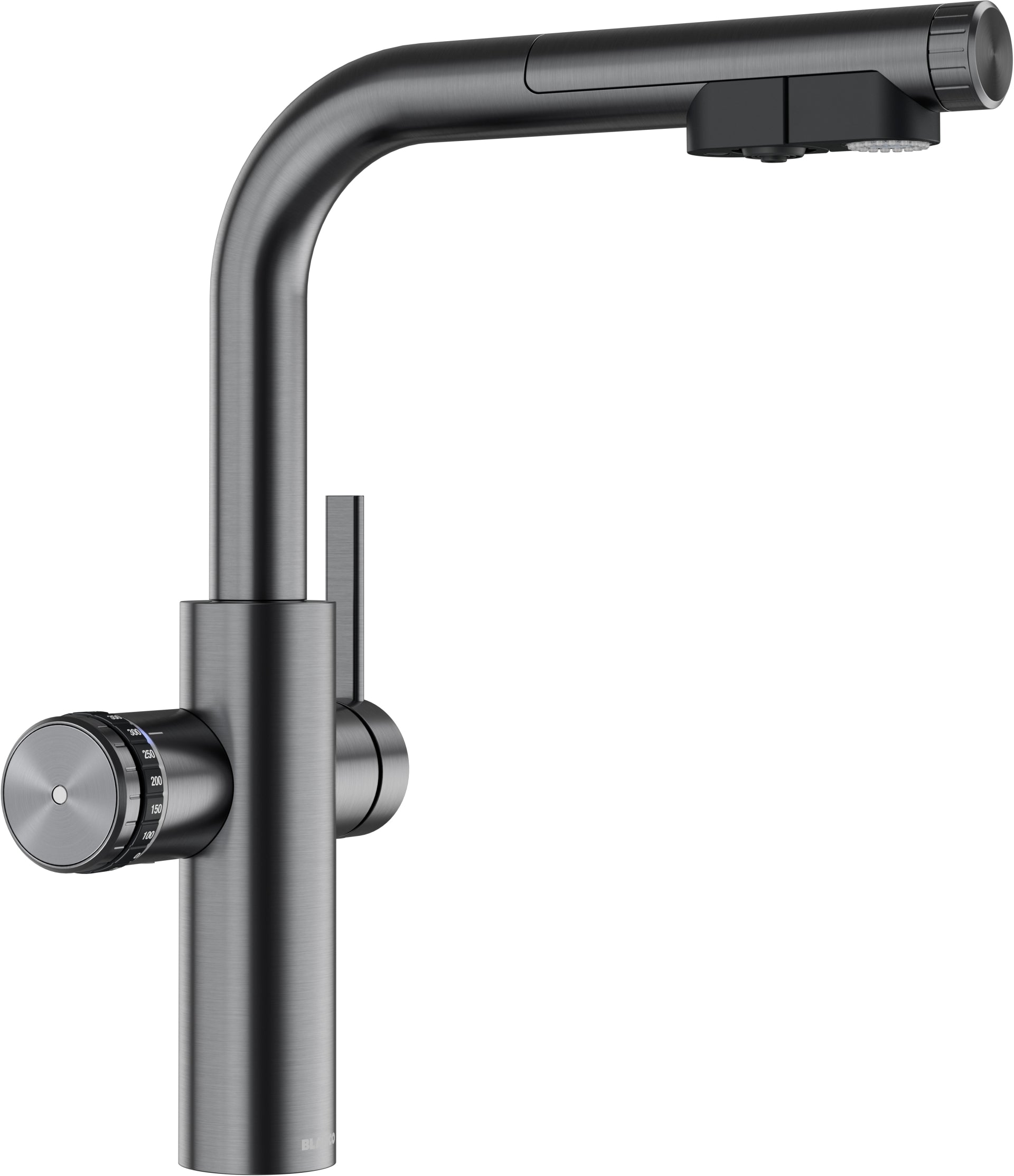 BLANCO CHOICE ICONA-L  PVD Hochdruck satin dark steel 527926
