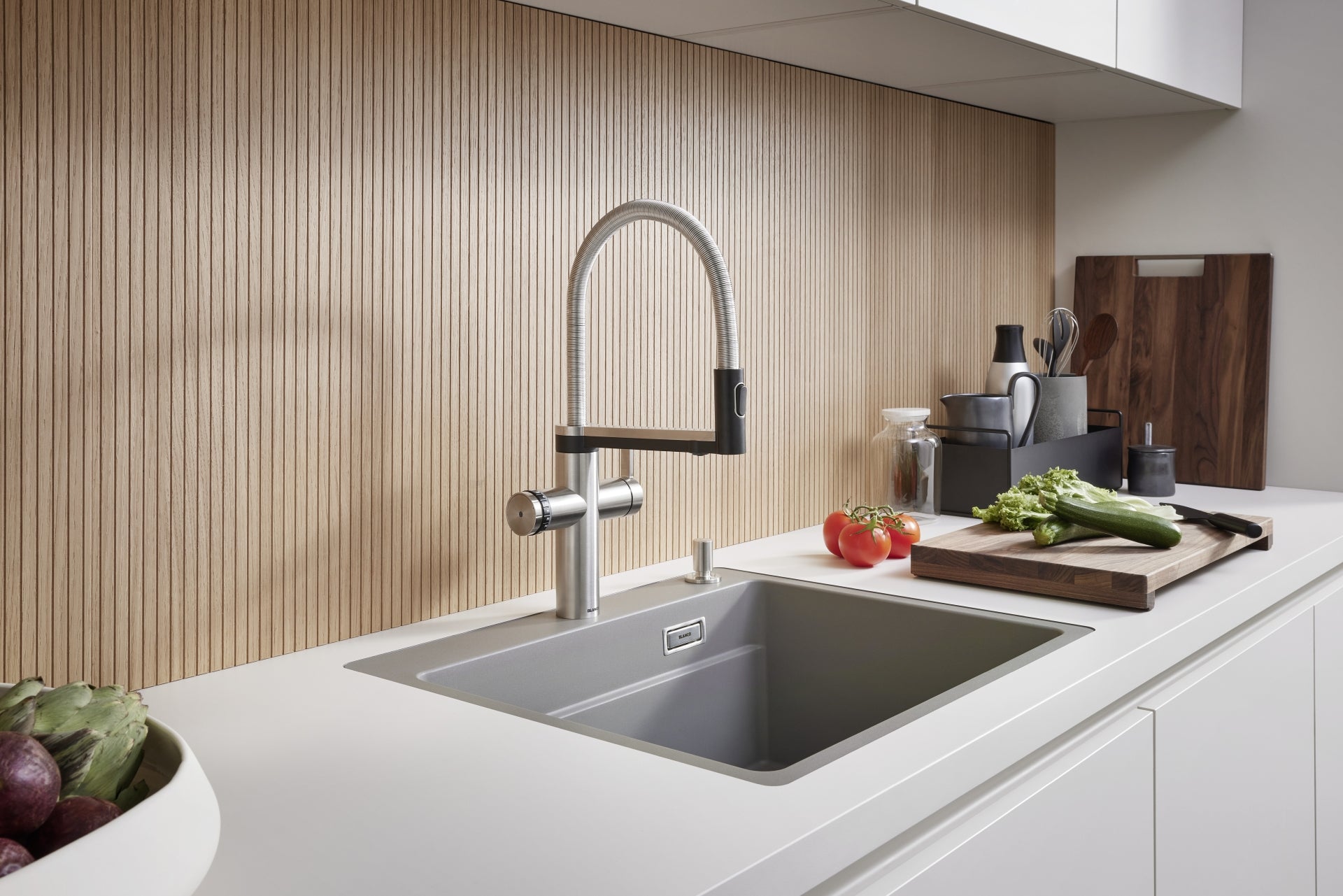BLANCO CHOICE ICONA  metallische Oberfläche Hochdruck Edelstahl gebürstet 527656
