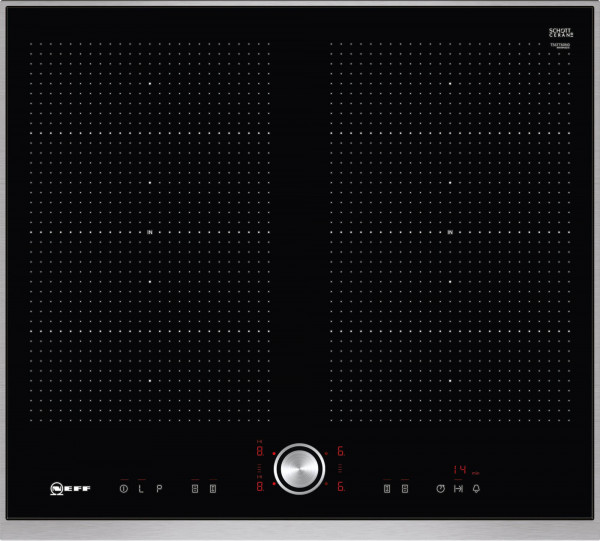 Neff T56TT60N0 FlexInduction, TwistPad® Flat, 2x Flexzone, 4 Induktionskochzonen, Powerstufe