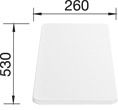 Blanco - Schneidbrett Kunststoff 530 x 260 mm