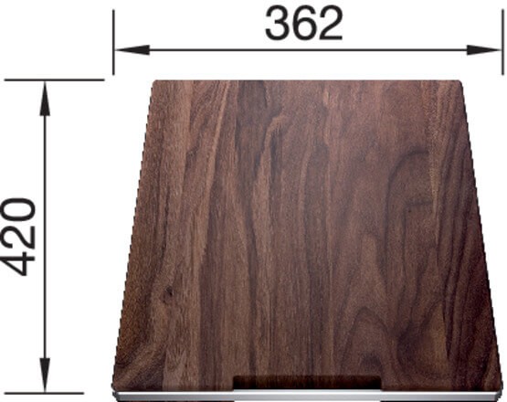 Blanco Holzschneidbrett Nussbaum 420 x 360 mm