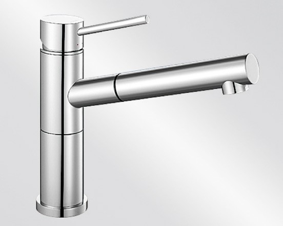 BLANCO ALTA-S Compact Schlauchbrause mit metallischer Oberfläche