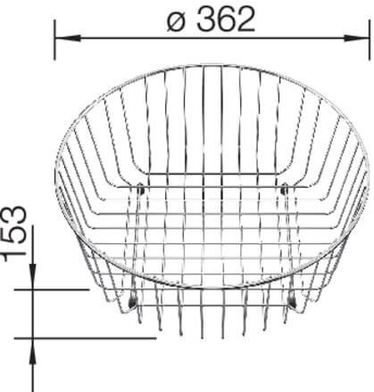 Blanco Geschirrkorb Edelstahl rund 220574