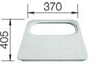 Blanco - Schneidbrett Kunststoff in Marmor-Optik 405 x 370 mm