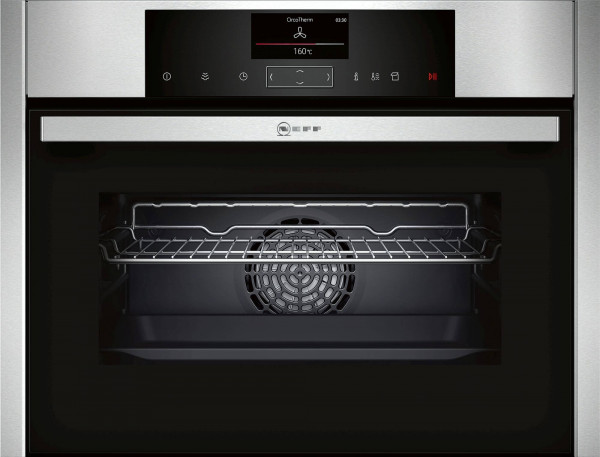 Neff C15FS22N0 Compact-Einbaubackofen mit FullSteam, mit 12 Beheizungsarten: CircoTherm®