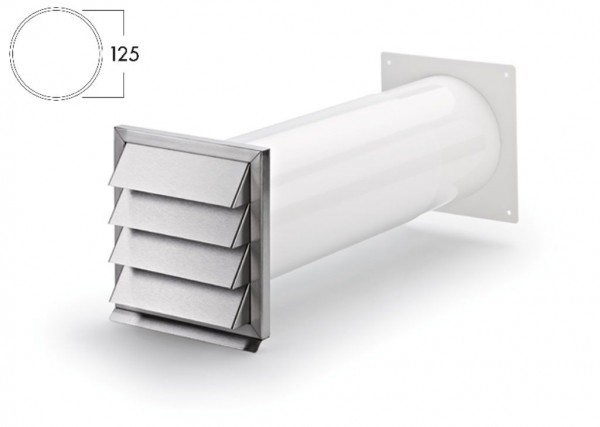 COMPAIR Klima-E 125 Mauerkasten Rundrohr-Anschluss