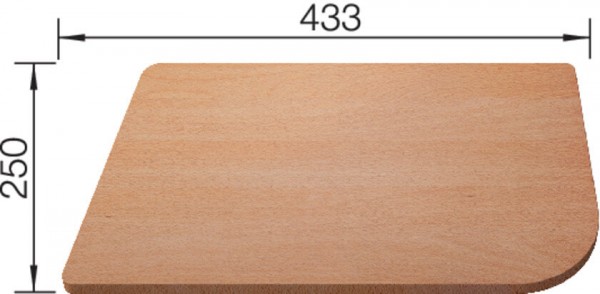 Blanco Schneidbrett aus massiver Buche 513484