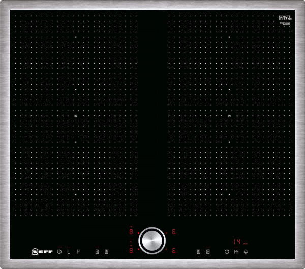 Neff TBT5660N FlexInduction, TwistPad® Flat, 2 x Flexzone, 4 Induktionskochzonen, Powerstufe